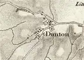 19th-century map of Dunton