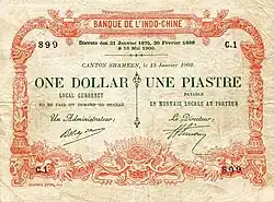 1 dollar/piastre (Canton), 1902