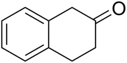 Structural formula of 2-tetralone