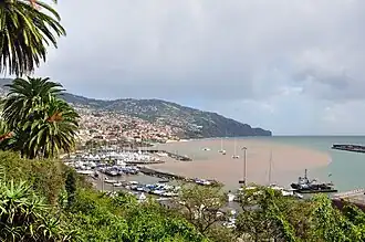 Central Funchal in the parish of Sé, looking towards the marina