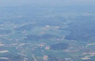 Aerial view of Rumendingen village and surroundings