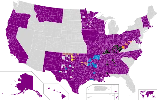 First-place winners of each county