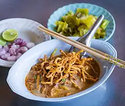 Khao soi, a curry noodle soup from northern Thailand