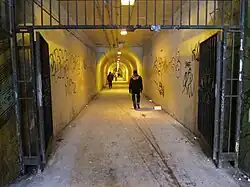 The pedestrian tunnel before artwork was installed (2014)