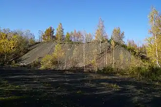 View of the slag heap.