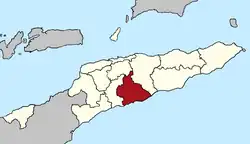 Map of Timor-Leste highlighting the Municipality