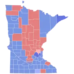County results for Chutich v. MacDonald Chutich:      40–50%      50–60%      60–70% MacDonald:      40–50%      50–60%