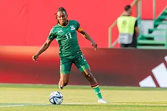 Banda during the 2023 FIFA Women's World Cup 3–2 upset win over Germany, 7 July 2024