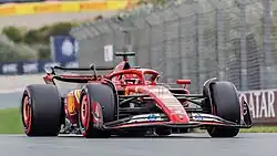 Leclerc driving the Ferrari SF-24 at the 2024 Dutch Grand Prix