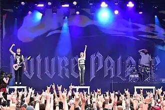 Future Palace at Wacken Open Air 2024. From left to right: Manuel Kohlert, Maria Lessing, Johannes Frenzel