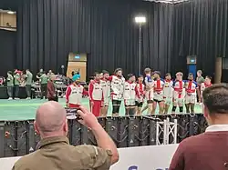 Team England after victory