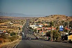 Twentynine Palms, looking east on CA-62