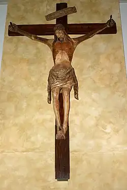 14th-century wood crucifix, Milan