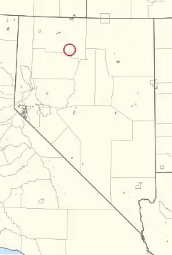 Location of the Winnemucca Indian Colony in Nevada