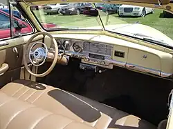 1949 dashboard in a convertible (non-original steering wheel)