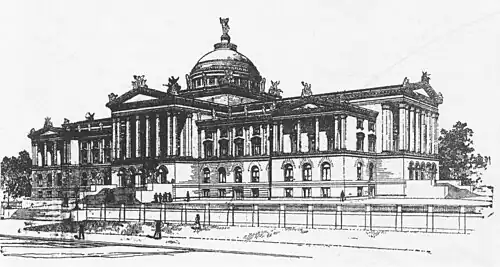 4th place design for the Minnesota State Capitol by Clarence H. Johnston