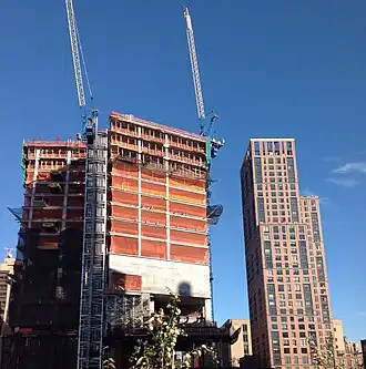 September 2014; Abington House is to the right