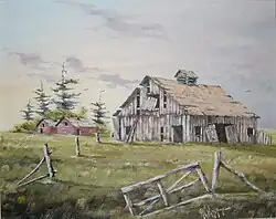 Alfred C. Patstone, Prairie Companions, painted in Alberta, Canada