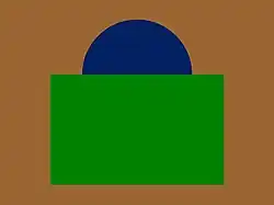 The distinguishing patch of the 72nd Battalion (Seaforth Highlanders of Canada), CEF.