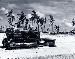 Seabee building Hawkins Field