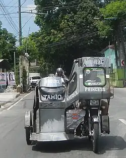 A motorized tricycle in General Trias, Cavite