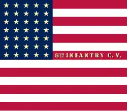 Flag of the 8th California Infantry Regiment