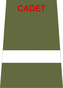 Army Cadet Force cadet under officer