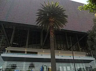 Main entrance, bar terrace and outdoor LED screen