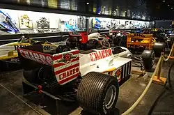 The rear of an AGS JH21C, used during the 1986 Formula One season.