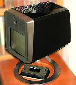 Image 46AT&T Picturephone (Mod II) fully enclosed in its housing, control pad at bottom (courtesy: Richard Diehl) (from History of videotelephony)