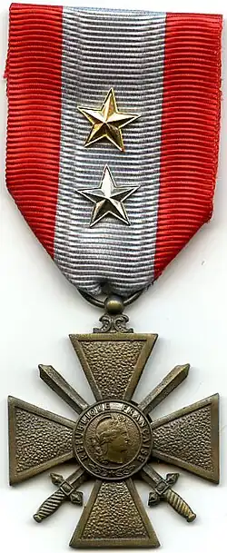 Croix de Guerre TOE for the 1st, 2nd and 3rd combat companies