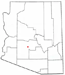 Location of Avondale in Maricopa County, Arizona.