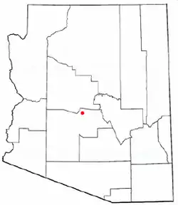 Location in Maricopa County and the state of Arizona