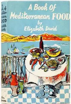 book dust jacket showing Mediterranean scene