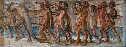 Harvest of the Sea (ICP) (1904) by Aoki Shigeru (Ishibashi Foundation Art Research Center)