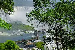 Image 45Iguazu Falls, Paraná, in Brazil-Argentina border, is the third most popular destination for foreign tourists who come to Brazil for pleasure (from Tourism in Brazil)