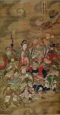 A Portrait of Eight Gods, Baoning Temple, Ming Dynasty.
