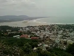 Hill-top view of Bheemunipatnam town