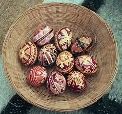 Painted eggs
