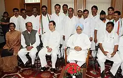 Rahul Gandhi with Senior Congress leaders