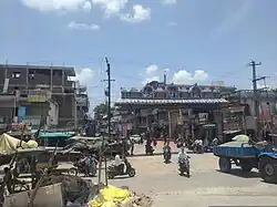 A junction on Choutuppal main road