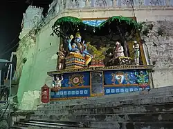 Hathiram Bhavaji playing dice with Lord Venkateswara