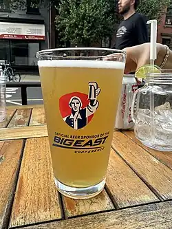 A pint of Sam Adams Summer Ale