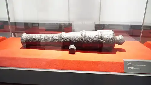 A small artillery in Bangkok National Museum.