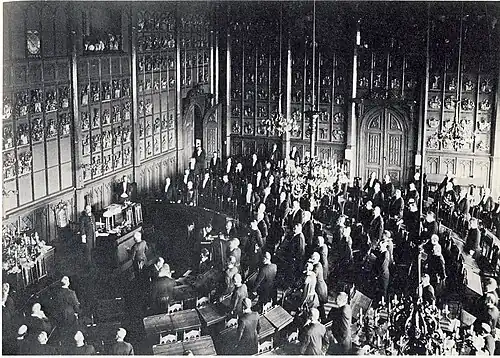 Speaking at the last meeting of the Finnish noble estate at Ritarihuone in 1906