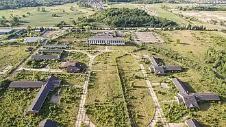 The newer buildings in the rear of the complex housed women prisoners, and were in better shape than the others at the time of demolition.