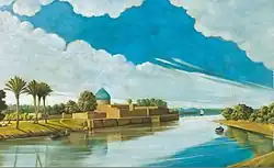 River Scene on the Banks of the Tigris, 1920, oil on canvas, 631 × 982 mm. Mathaf: Arab Museum of Modern Art.