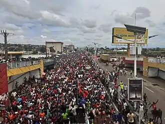 Image 12The 2019–2020 Guinean protests against the rule of Alpha Condé (from Guinea)