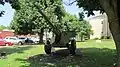 Howitzer on courthouse lawn