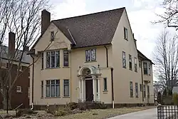 The home that David Stine designed for himself and his wife Adelaide, seen here in 2019